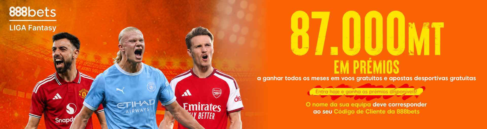 Mensagem de jogo responsável da 888Bets Moçambique